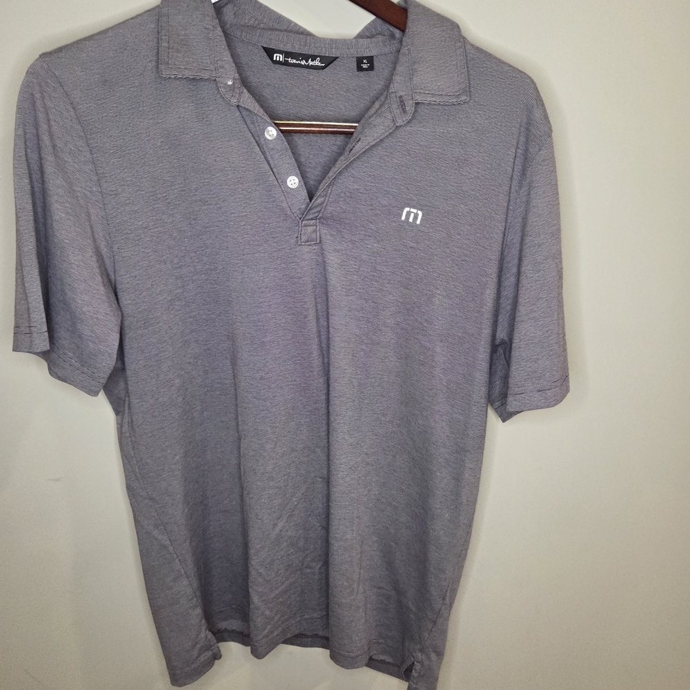 Travis Mathew Light Gray Polo Shirt